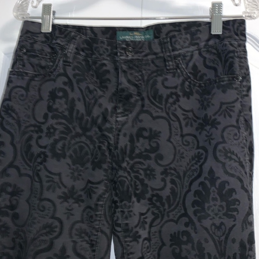 Ralph Lauren Velvet Damask Jeans Size 4 Women’s